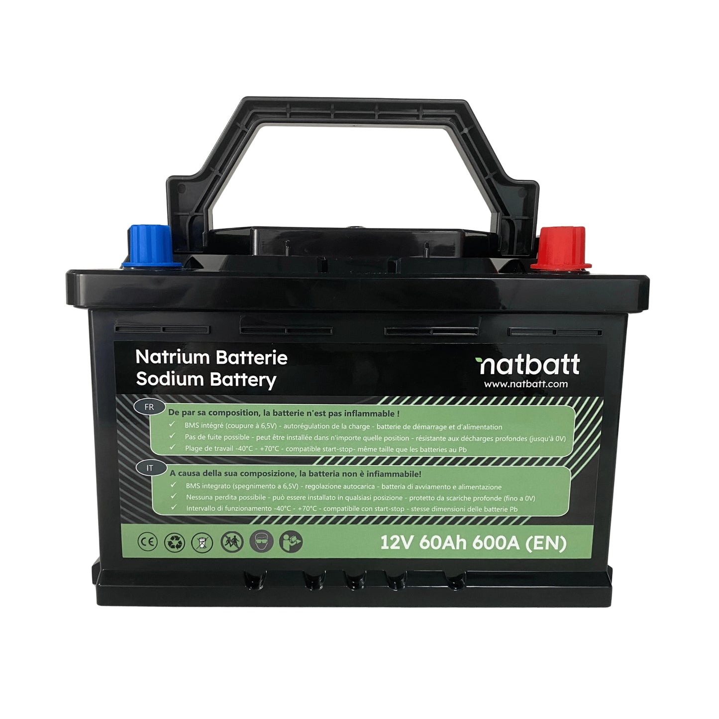 Natrium Batterie 12V 60Ah